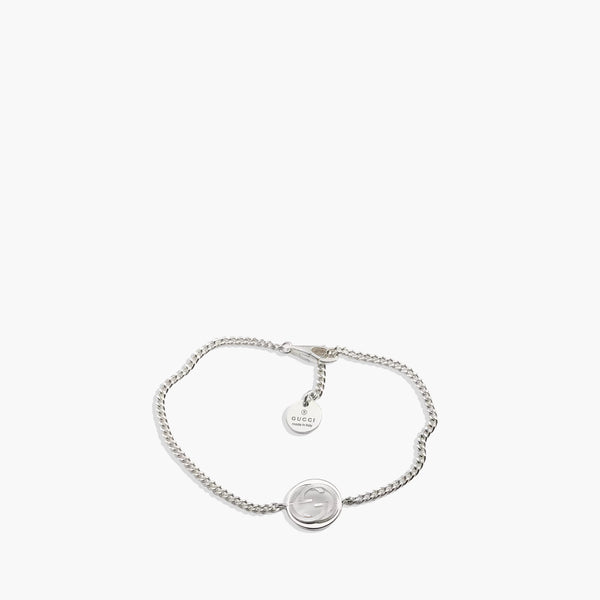 Gucci Interlocking G Silver Charm Bracelet