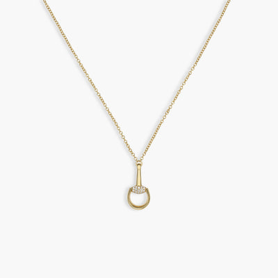 Gucci Horsebit Demi Pavé Pendant Necklace - Gucci product