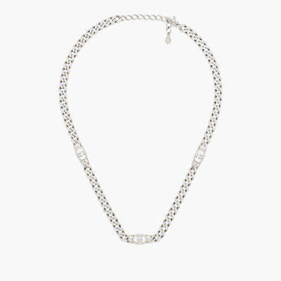 Gucci Interlocking Silver Curb Link Necklace - Gucci product