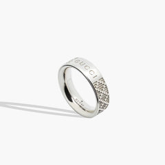 Gucci Silver Diamante Ring