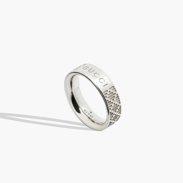 Gucci Silver Diamante Ring