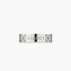 Gucci Silver Diamante Ring