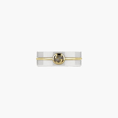 Gucci Interlocking G White Zirconium Ring