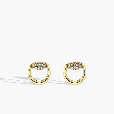 Gucci Horsebit Demi Pavé Stud Earrings - Gucci product