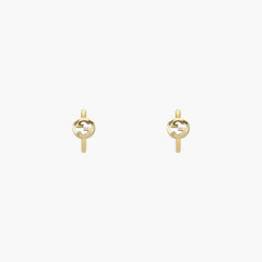 Gucci Interlocking 18K Hoop Earrings