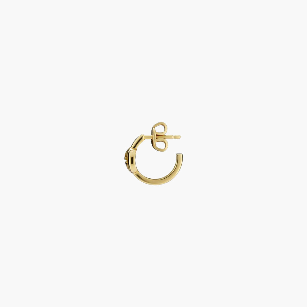 Gucci Interlocking 18K Hoop Earrings