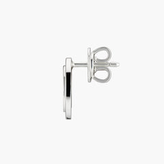 Gucci Interlocking G Silver Stud Earrings