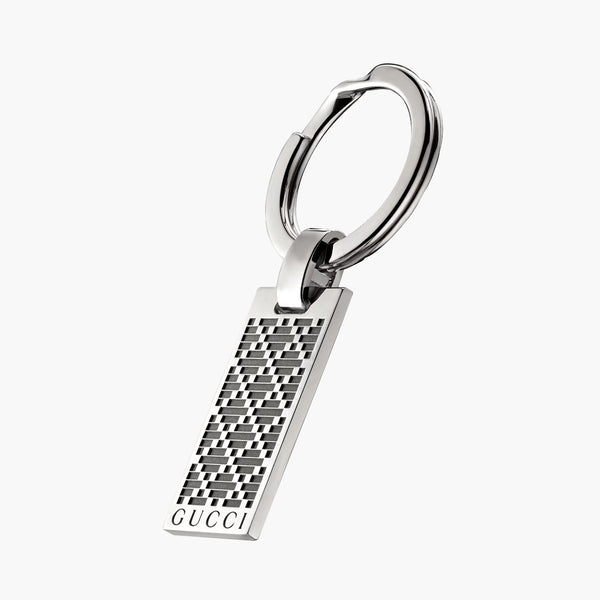 Gucci Diamante Silver Keyring