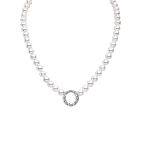 Yoko London O By Yoko 8mm Akoya Pearl Strand "O" Necklace