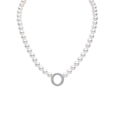 Yoko London O By Yoko 8mm Akoya Pearl Strand "O" Necklace - J.R.DUNN product
