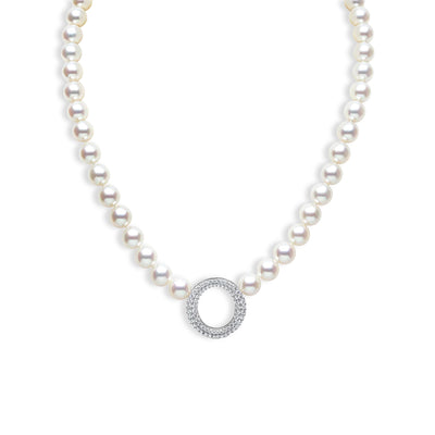 Yoko London O By Yoko 8mm Akoya Pearl Strand "O" Necklace - J.R.DUNN product