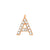 EF Collection Diamond Initial Charm in Yellow gold