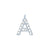 EF Collection Diamond Initial Charm in White gold
