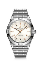 Breitling Chronomat 36 in Steel With White Diamond Dial