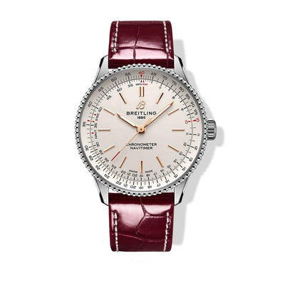 Breitling Navitimer Automatic White Dial on Strap - 36MM - Breitling product