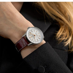 Breitling Navitimer Automatic White Dial on Strap - 36MM