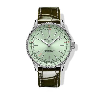 Breitling Navitimer Automatic Green Dial on Strap - 36MM - Breitling product