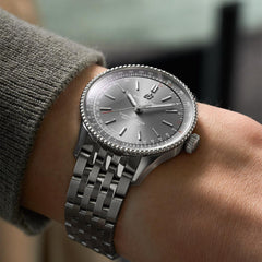 Breitling Navitimer Automatic Rhodium Dial on Leather - 36MM