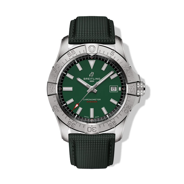 Breitling Avenger Automatic 42 Green Dial on Strap
