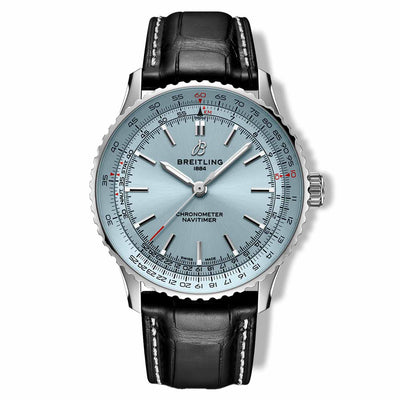Breitling Navitimer Automatic Light Blue Dial with Black Alligator Strap- 41mm - Breitling product