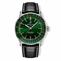 Breitling Navitimer Automatic Dark Green Dial with Black Alligator Strap- 41mm