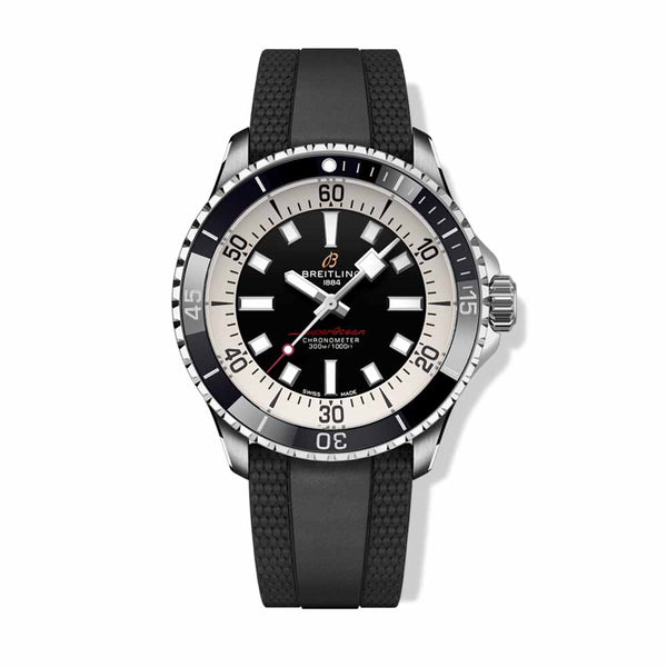 Breitling Superocean Automatic 42 Black Rubber Strap