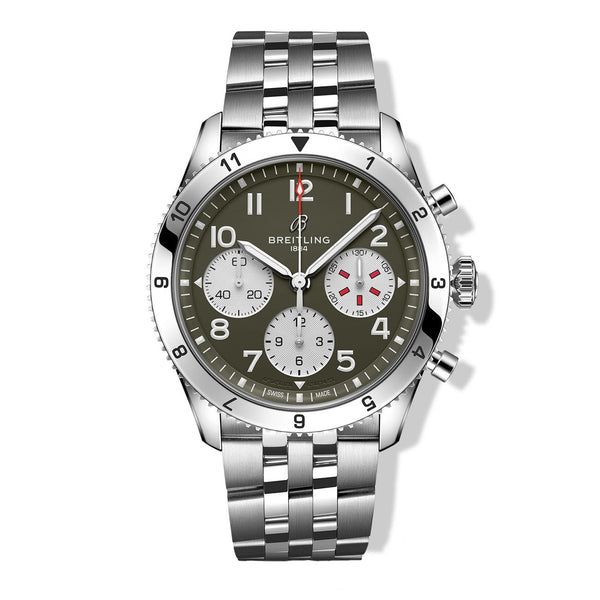 BREITLING アヴィアスター Aviator 8 Automatic 41 Black Steel Curtiss Warhawk - M173152A1L1X1