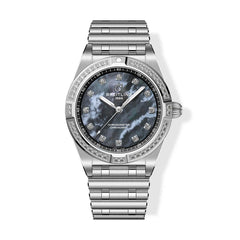 Breitling Chronomat 28 Black Mother-of-Pearl Dial with Stainless Steel Rouleux Bracelet