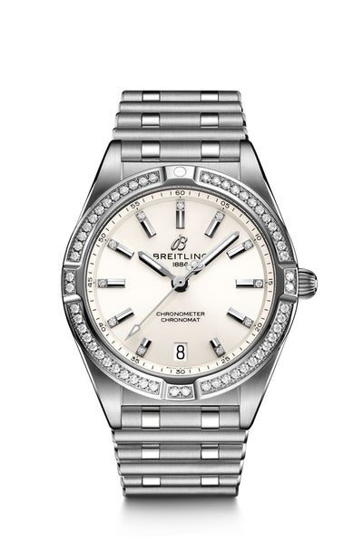 Breitling Chronomat 32 Women's Watch in Steel With Diamond Bezel - Breitling product