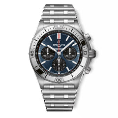 Breitling Chronomat B01 Watch Blue Rubber Strap — 42mm