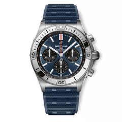 Breitling Chronomat B01 Watch Blue Chronograph Dial — 42mm
