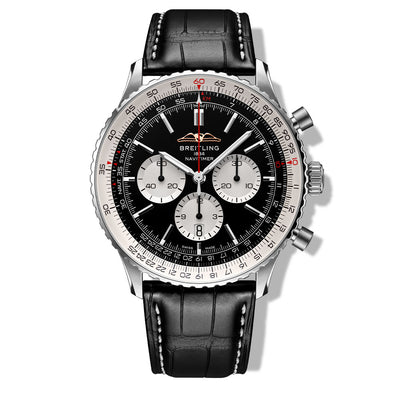 Breitling Navitimer B01 Chronograph Black Dial on Strap- 46mm - Breitling product