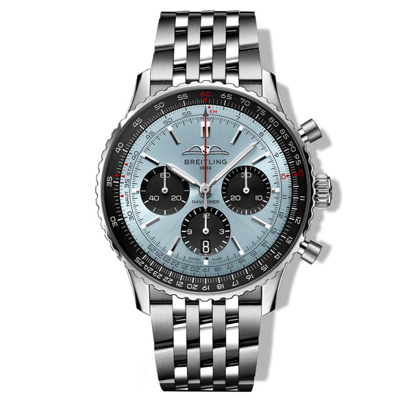 Breitling Navitimer B01  Chronograph Ice Blue Dial on Strap - 43mm