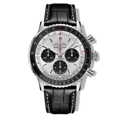 Breitling Navitimer B01 Chronograph Silver Dial on Strap - 43mm - Breitling product