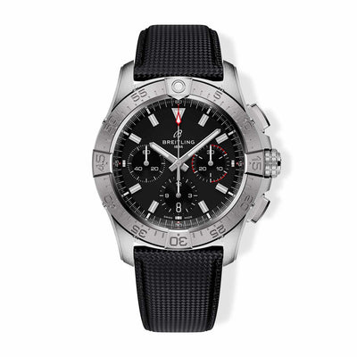 Breitling Avenger B01 Chronograph Black Dial with Black Calfskin Leather Strap - 42mm - Breitling product