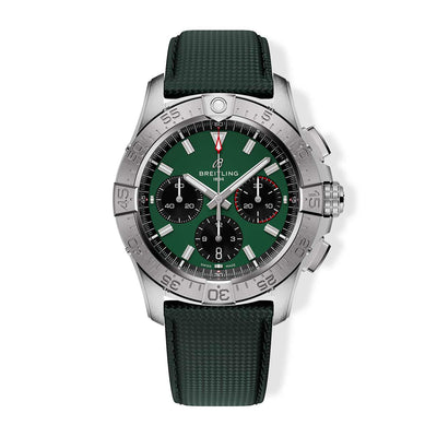 Breitling Avenger B01 Chronograph Green Dial with Dark Green Leather Strap - 42mm - Breitling product