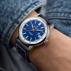 Breitling Top Time B31 Watch in Blue on Strap - 38mm