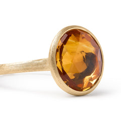 Marco Bicego Jaipur Yellow Gold Medium Citrine Stackable Ring