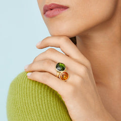 Marco Bicego Jaipur Yellow Gold Medium Citrine Stackable Ring