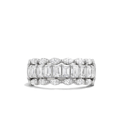 Couture Duchess Diamond Wedding Band in 18K White Gold - Private Label product
