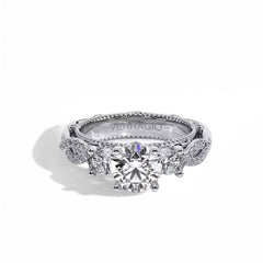 Verragio Venetian Three-Stone Lace Shank Engagement Ring Setting
