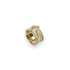 Marco Bicego Goa 18kt Yellow Gold 7 Row Diamond Ring