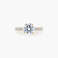 A. Jaffe ME1865Q-143 Yellow Gold Classics Diamond Engagement Ring Setting