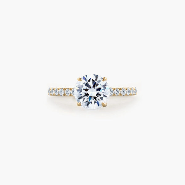 A. Jaffe ME1865Q-143 Yellow Gold Classics Diamond Engagement Ring Setting