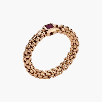 Fope Souls Flex'it Rose Gold Ruby Ring - Fope product