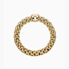 Fope Souls Flex'it Yellow Gold Emerald Ring