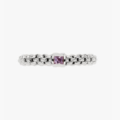 Fope Souls Flex'it White Gold Pink Sapphire Ring