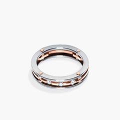 Barakà Kardano Two Tone Diamond Ring
