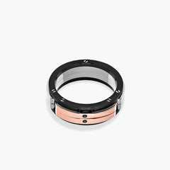 Barakà Explore Three Tone Black Diamond Ring