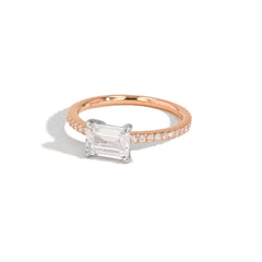The East to West Solitaire Pavé